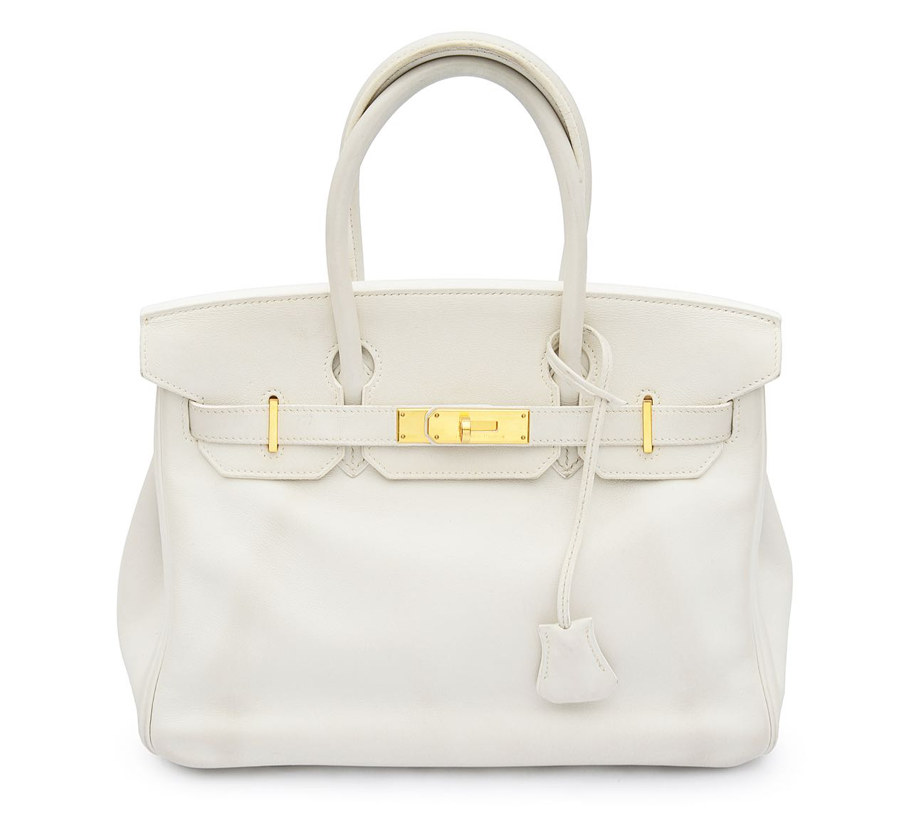 Lot 337 Birkin Cream Leather Bag