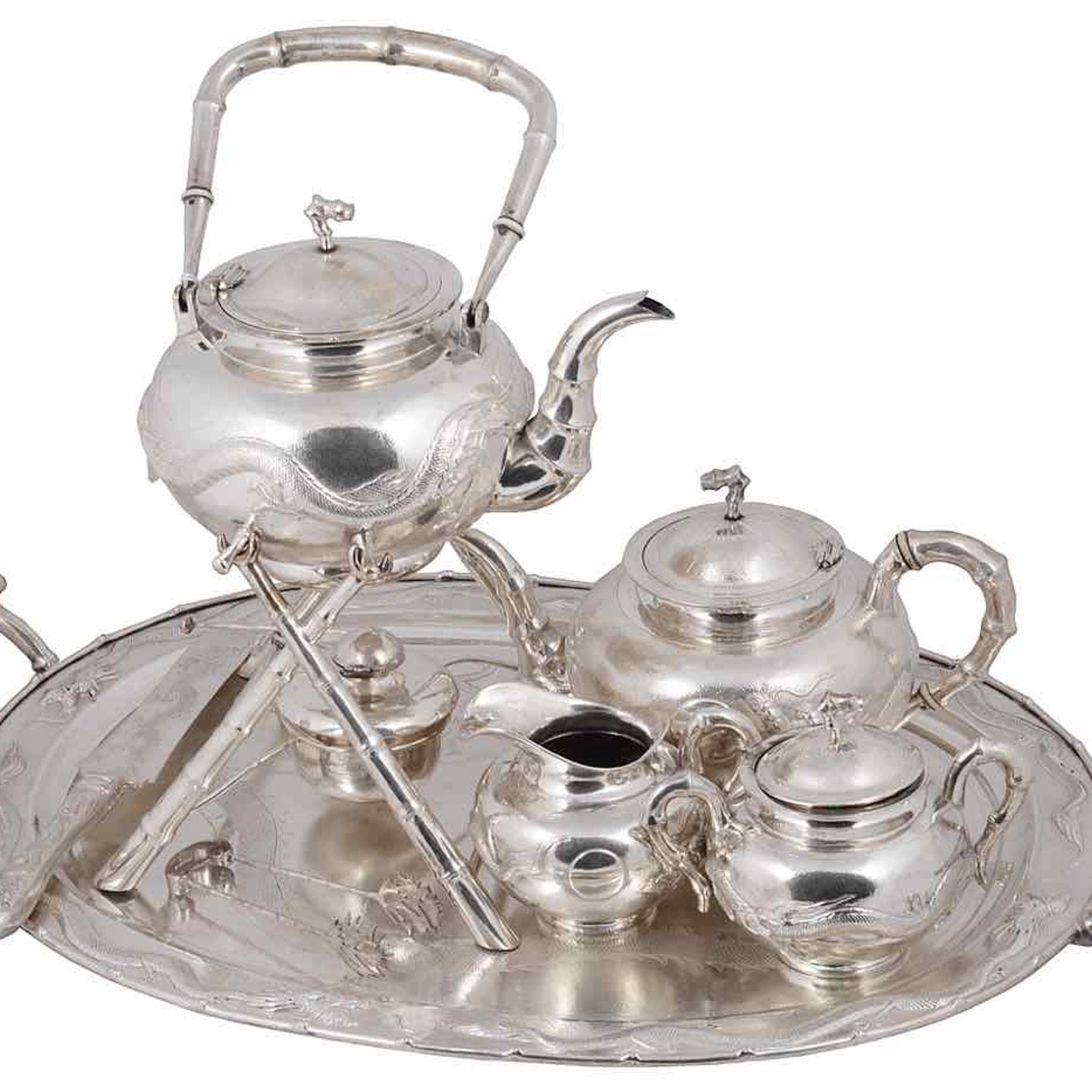 Chinese Silver Tea Service